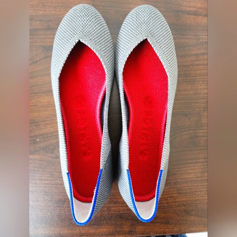 Rothys The Flat in Charcoal